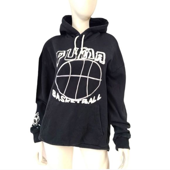 Men's Black PUMA Hoodie size med - Picture 2 of 7